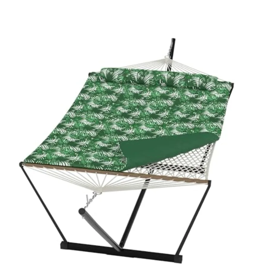 2 Person Portable Double Hammock for Outdoor with Pillow, Heavy Duty Portable Hammock with Adjustable Steel Stand for Patio, Ga
2 Person Portable Double Hammock for Outdoor with Pillow, Heavy Duty Portable Hammock with Adjustable Steel Stand for Patio, Ga