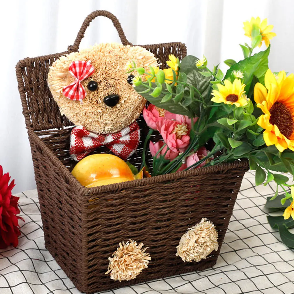 Willow Woven Storage Basket Hanging Cartoon Bear Design For Home Office Hotel Party Favor Sundry Holder Organzier
Willow Woven Storage Basket Hanging Cartoon Bear Design For Home Office Hotel Party Favor Sundry Holder Organzier