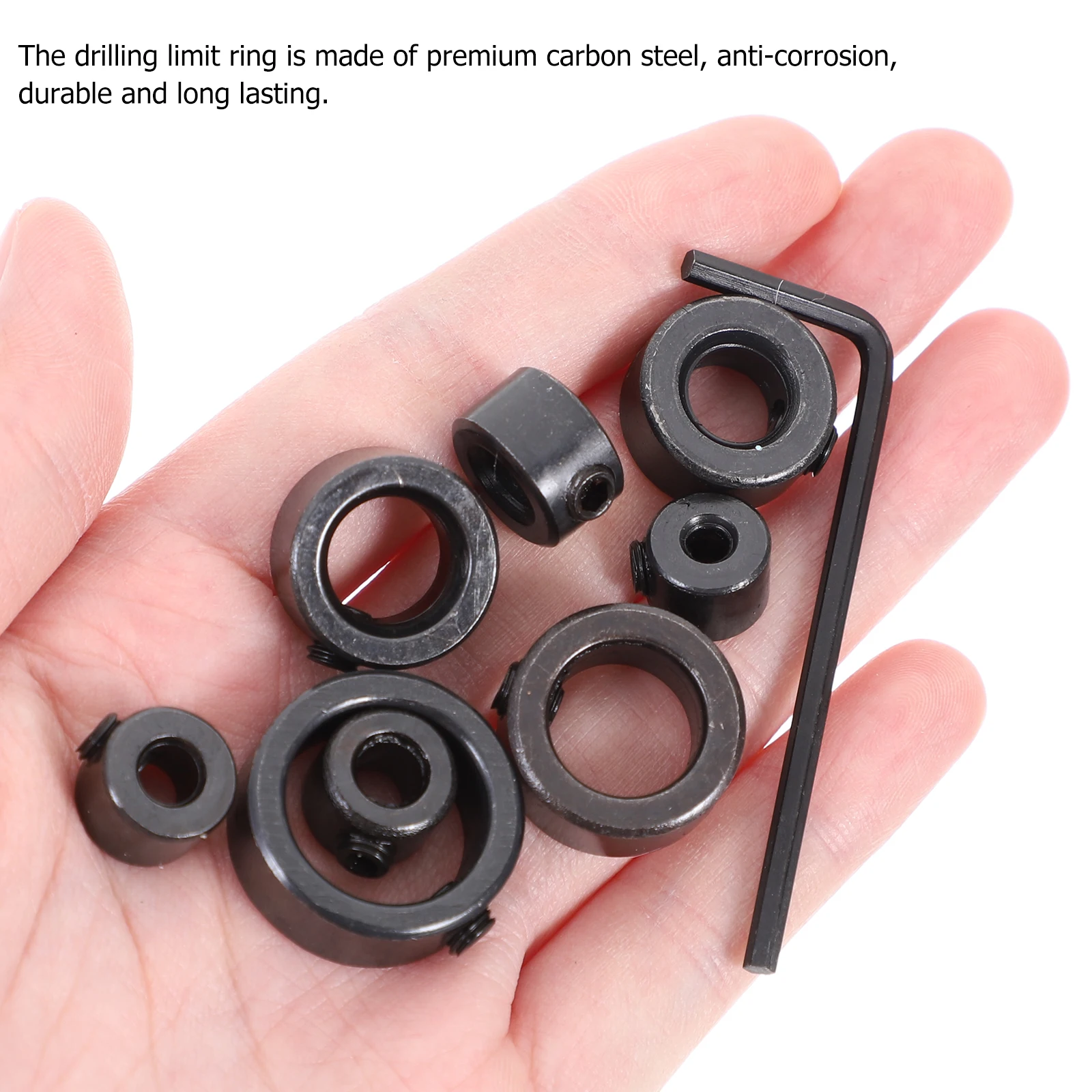 1 Set Bit Depth Stop Collar Woodworking Tool Carbon Steel Drill Stop Ring Drill Bit Limiter For Consistent Precise Drilling Tool
1 Set Bit Depth Stop Collar Woodworking Tool Carbon Steel Drill Stop Ring Drill Bit Limiter For Consistent Precise Drilling Tool