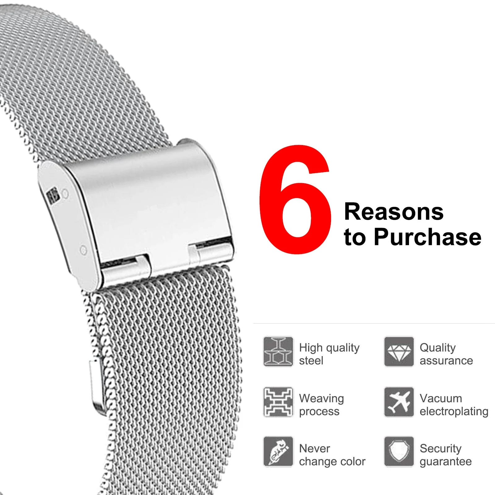 KityKiss is suitable for 14mm stainless steel women's watch strap with adjustable length fine wire mesh watch insurance buckle
KityKiss is suitable for 14mm stainless steel women's watch strap with adjustable length fine wire mesh watch insurance buckle