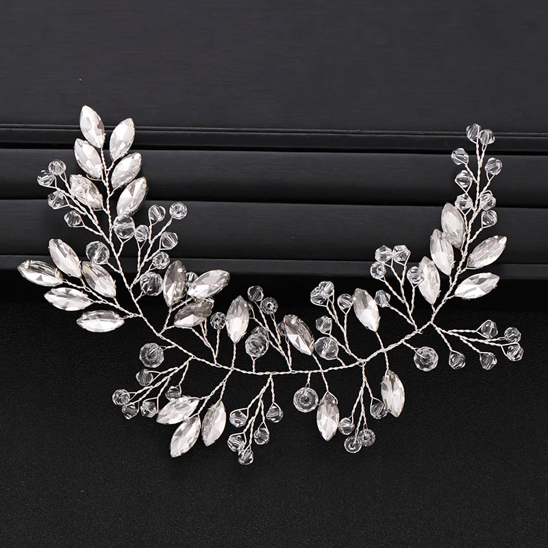 Wedding Tiara Rhinestone Crystal Hair Band Handmade Headdress Silver Color Bride Hair Jewellery Wedding Headband Princess Tiara
Wedding Tiara Rhinestone Crystal Hair Band Handmade Headdress Silver Color Bride Hair Jewellery Wedding Headband Princess Tiara