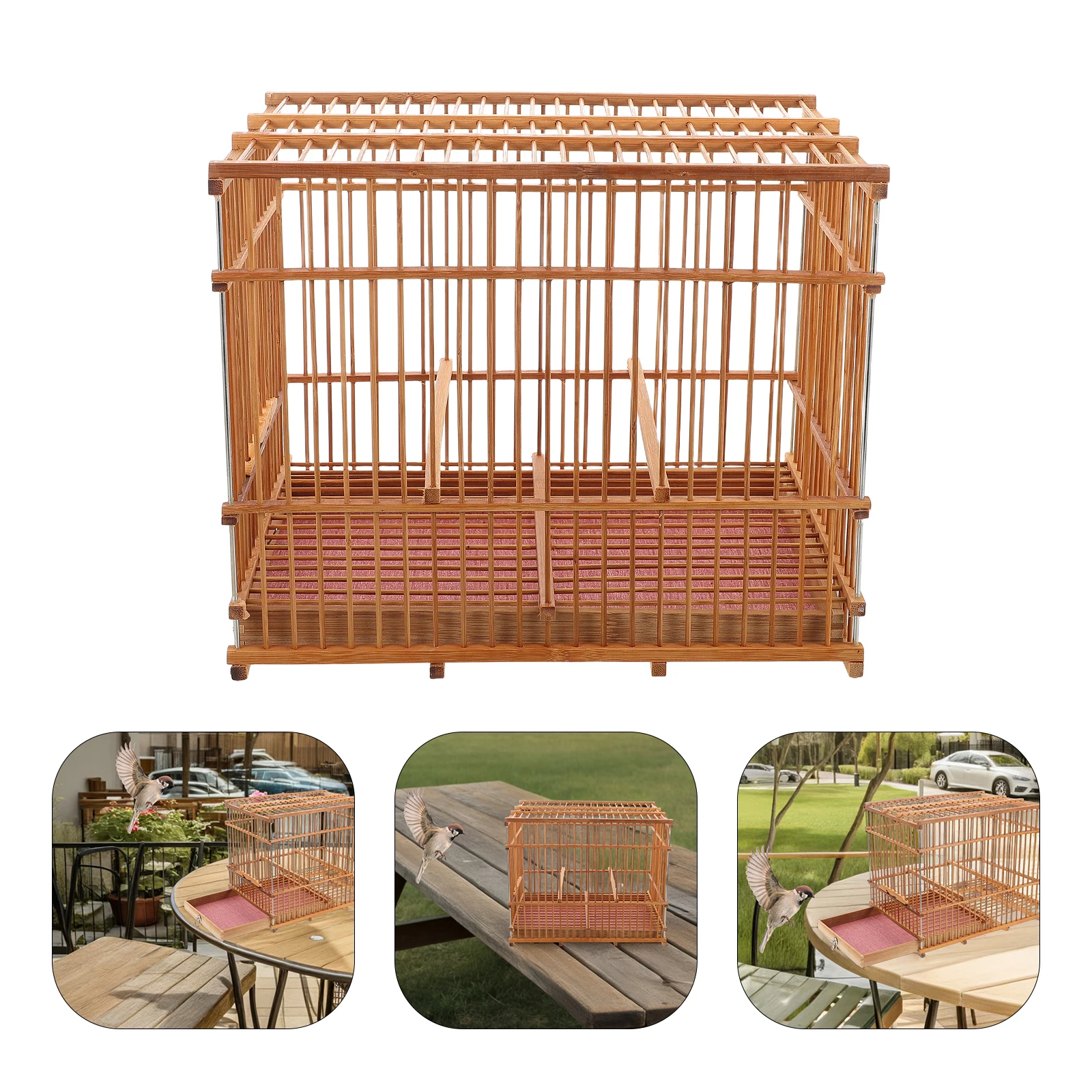 Bamboo Bird Cage Lightweight Small Size for Travel Outdoor Handmade Woven Design Decorative Home Accessories Pearl Pattern
Bamboo Bird Cage Lightweight Small Size for Travel Outdoor Handmade Woven Design Decorative Home Accessories Pearl Pattern