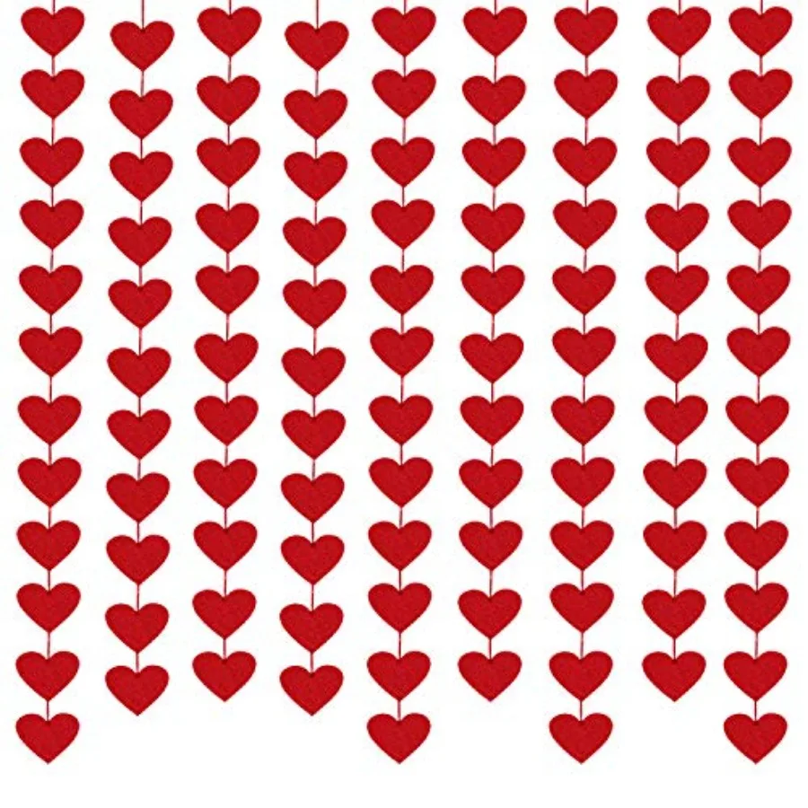 100 сердец фетровая гирлянда на день Святого Валентина, красное сердце, подвесная гирлянда, 4 упаковки, каждая 10 футов, украшения на день Святого Валентина, свадебные Anni
100 сердец фетровая гирлянда на день Святого Валентина, красное сердце, подвесная гирлянда, 4 упаковки, каждая 10 футов, украшения на день Святого Валентина, свадебные Anni