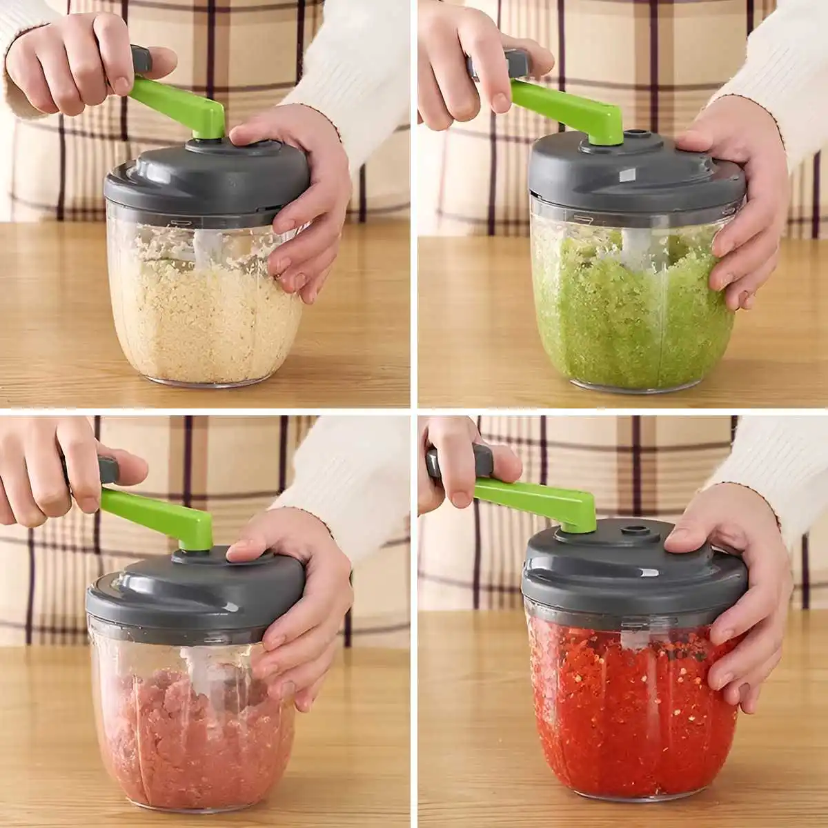 1pc 520/900ML Manual Meat Mincer Garlic Chopper Rotate Garlic Press Crusher Vegetable Onion Cutter Kitchen Cooking Accessories
1pc 520/900ML Manual Meat Mincer Garlic Chopper Rotate Garlic Press Crusher Vegetable Onion Cutter Kitchen Cooking Accessories