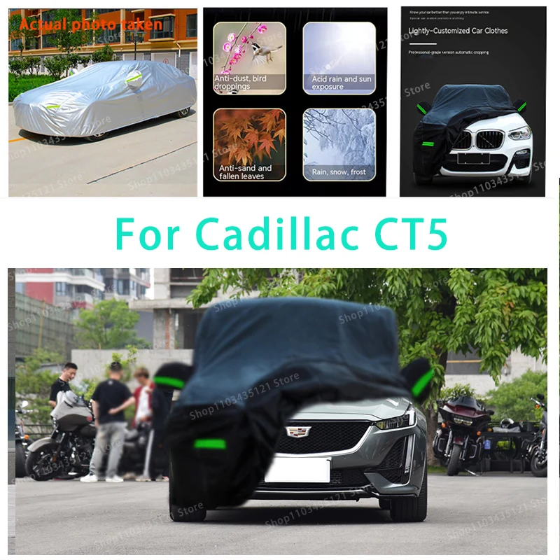 For Cadillac CT5 auto body protection, anti snow, anti peeling paint, rain, water, dust, sun protection, car clothing
For Cadillac CT5 auto body protection, anti snow, anti peeling paint, rain, water, dust, sun protection, car clothing