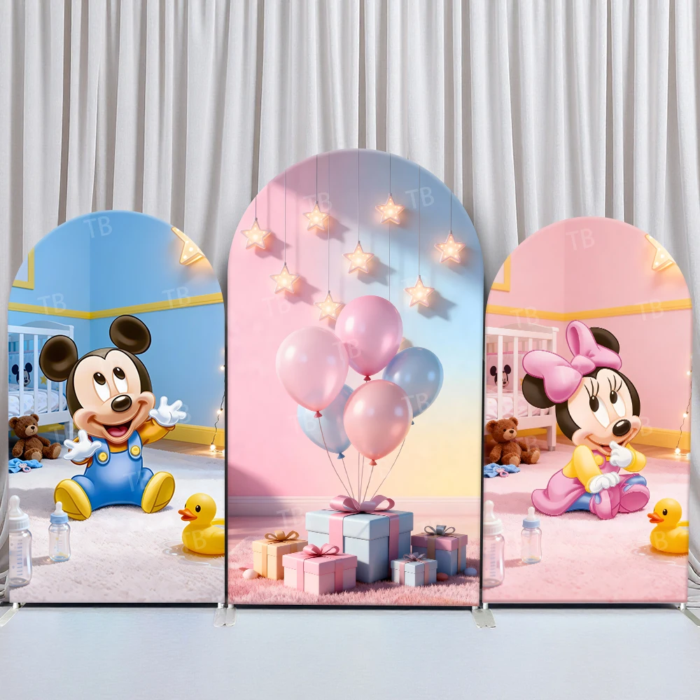 TB Disney Mickey Mouse Arch Backdrop Cover for Baby Shower Kids Birthday Party Decor Photo Background Wall Props Elastic Fabric
TB Disney Mickey Mouse Arch Backdrop Cover for Baby Shower Kids Birthday Party Decor Photo Background Wall Props Elastic Fabric