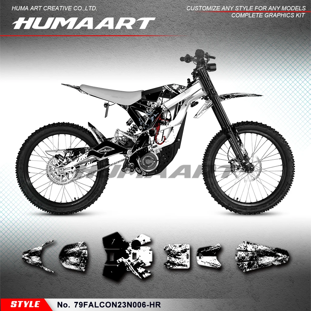 HUMAART MX Graphics UV-resistant Vinyl for 79BIKE Falcon Pro 79 Bike Electric Dirt Bike, Shield, 79FALCON23N006-HR
HUMAART MX Graphics UV-resistant Vinyl for 79BIKE Falcon Pro 79 Bike Electric Dirt Bike, Shield, 79FALCON23N006-HR