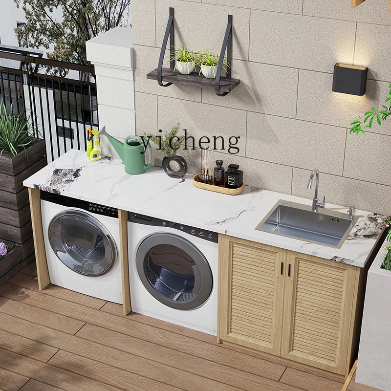 ZK outdoor washing machine cabinet wash basin balcony integrated storage courtyard wash basin combination
ZK outdoor washing machine cabinet wash basin balcony integrated storage courtyard wash basin combination