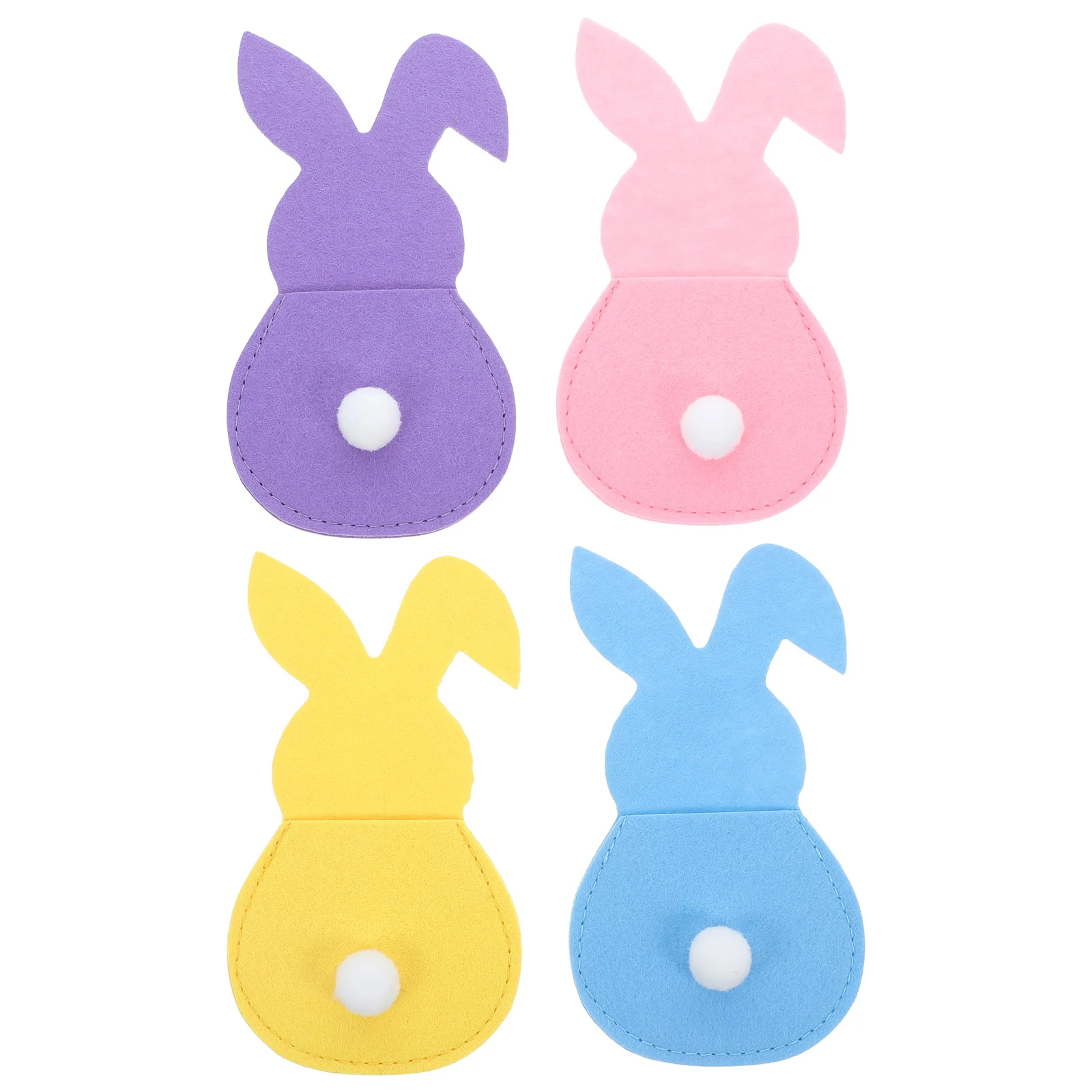 4pcs Easter Bunny Cutlery Holder Bags Felt Rabbit Utensil Sleeves Cute Silverware Pouches for Spring Easter Party Supplies
4pcs Easter Bunny Cutlery Holder Bags Felt Rabbit Utensil Sleeves Cute Silverware Pouches for Spring Easter Party Supplies