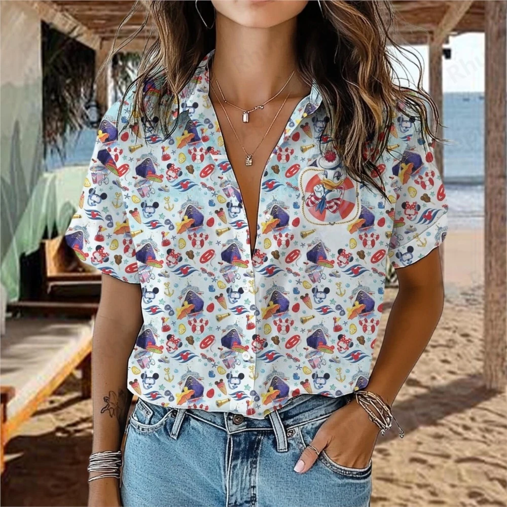 Disney 2025 Cruise Trip Hawaiian Shirts Women's Short Sleeve Button Shirts Mickey Minnie Summer Men's Casual Beach Shirts
Disney 2025 Cruise Trip Hawaiian Shirts Women's Short Sleeve Button Shirts Mickey Minnie Summer Men's Casual Beach Shirts