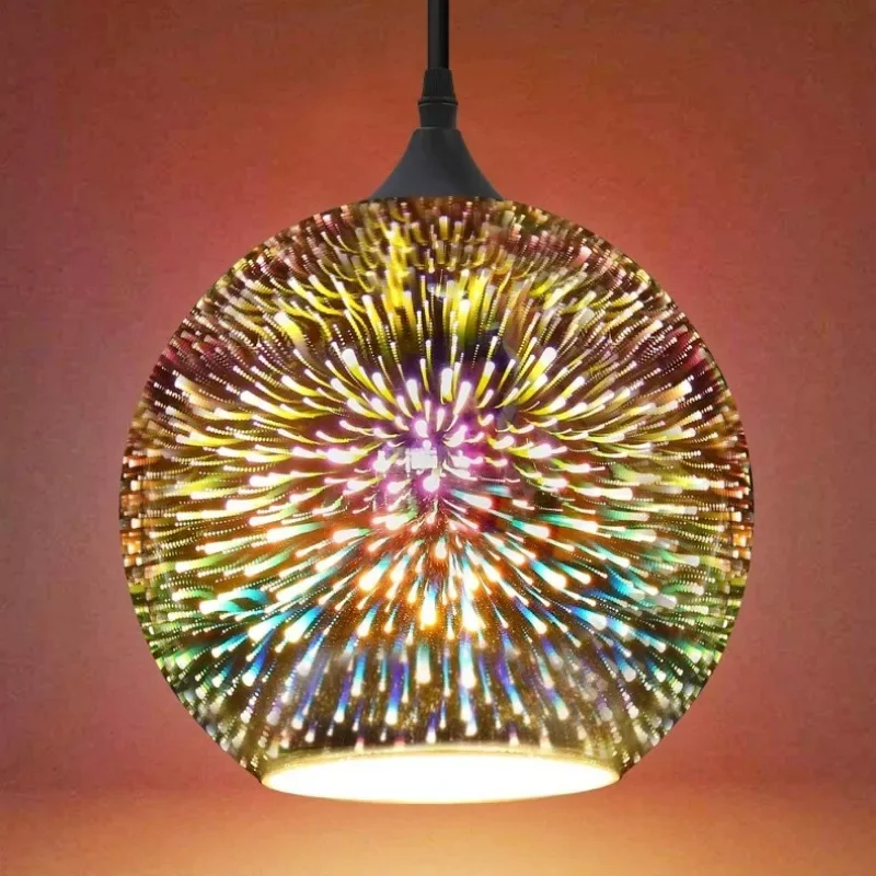 Originality LED 3D Colorful Glass Pendant Light for Bar Coffee shop Christmas Atmosphere chandeliers home decor
Originality LED 3D Colorful Glass Pendant Light for Bar Coffee shop Christmas Atmosphere chandeliers home decor