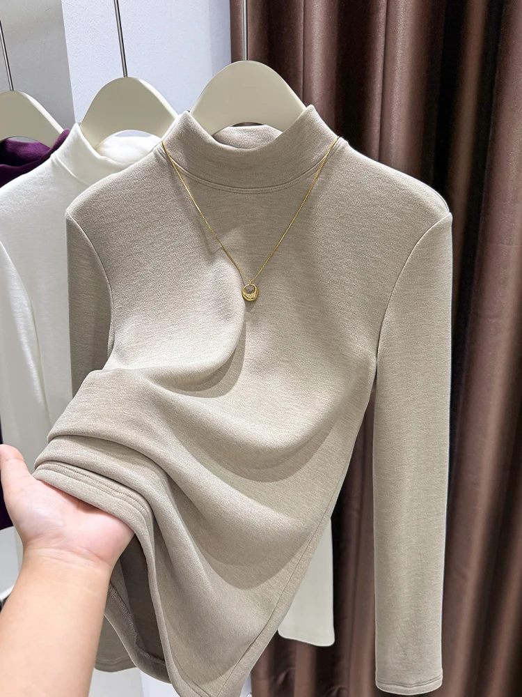 Женская осенне-зимняя модная кофта Ele Double-Face с воротником-стойкой, утолщенная, приятная к коже, дышащая, с длинным рукавом
Женская осенне-зимняя модная кофта Ele Double-Face с воротником-стойкой, утолщенная, приятная к коже, дышащая, с длинным рукавом