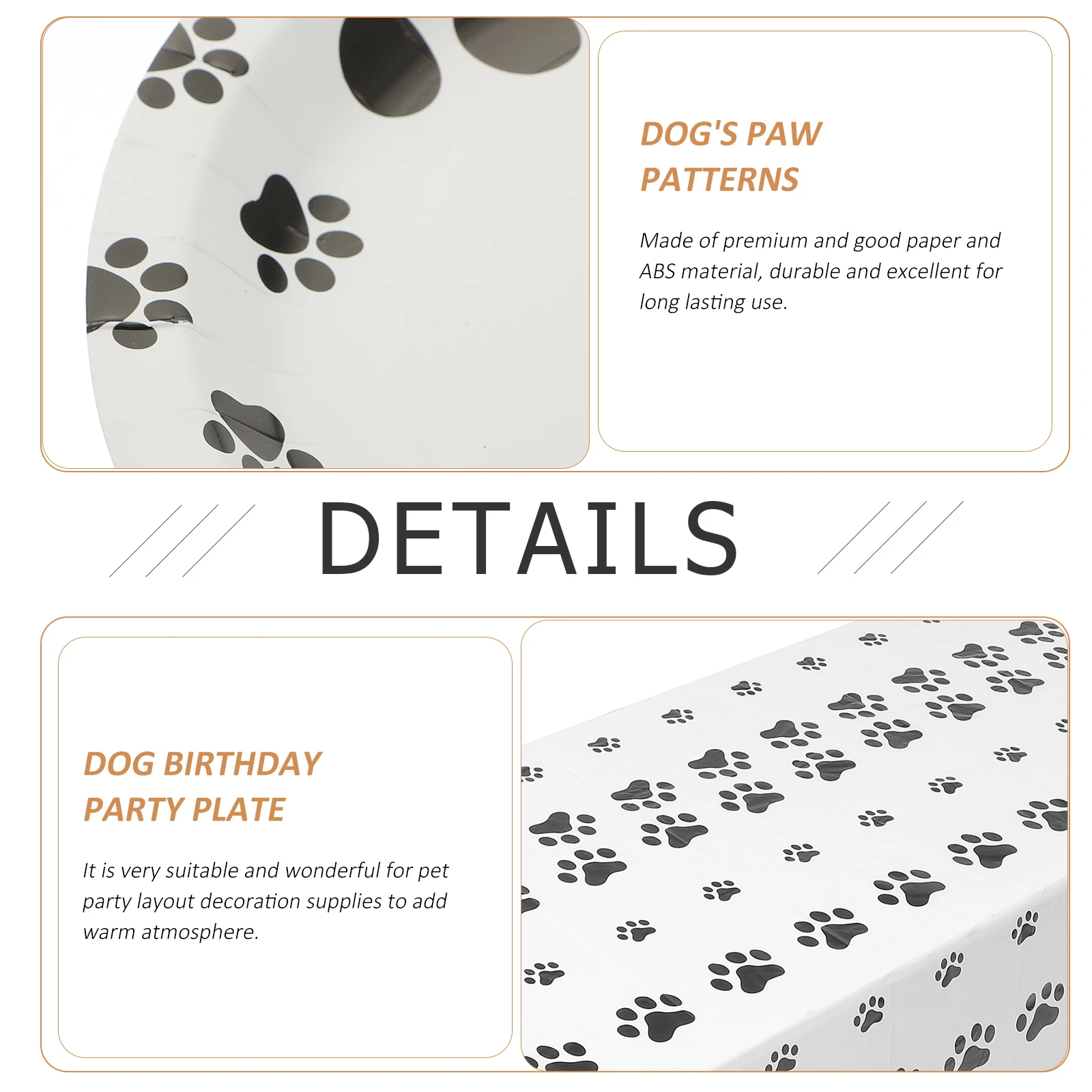 2 Prints Plate Dog Birthday Party Plate 9Inch Black Plates 137x180Cm Tablecloth Dog Birthday Supplies Pet Theme
2 Prints Plate Dog Birthday Party Plate 9Inch Black Plates 137x180Cm Tablecloth Dog Birthday Supplies Pet Theme