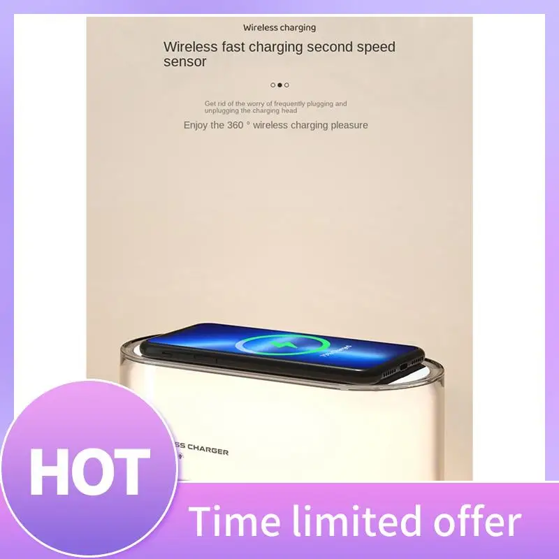 Adjustment Night Light Wireless Charge With LED Touch Bedside Lamp Adjustable Brightness 15W Fast Charge White Durable
Adjustment Night Light Wireless Charge With LED Touch Bedside Lamp Adjustable Brightness 15W Fast Charge White Durable