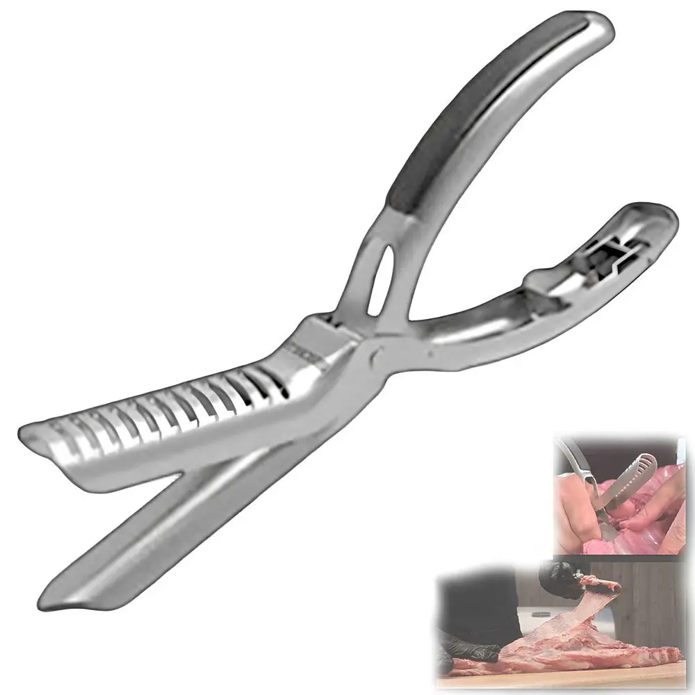 Hot Stainless Steel Rib Prep Pro Non-Slip Arc Clamp BBQ Rib Skinner Portable Durable Rib Membrane Remove BBQ Accessories
Hot Stainless Steel Rib Prep Pro Non-Slip Arc Clamp BBQ Rib Skinner Portable Durable Rib Membrane Remove BBQ Accessories