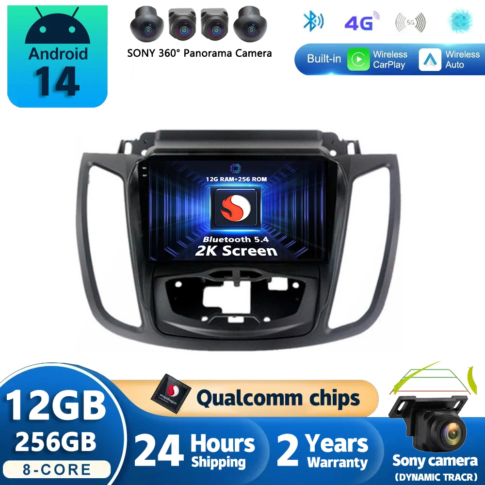 Автомагнитола на Android 14 для Ford Kuga 2 Escape 3, 2012, 2013, 2014, 2015-2019, GPS-навигация, мультимедийный видеоплеер, стерео, Carplay
Автомагнитола на Android 14 для Ford Kuga 2 Escape 3, 2012, 2013, 2014, 2015-2019, GPS-навигация, мультимедийный видеоплеер, стерео, Carplay