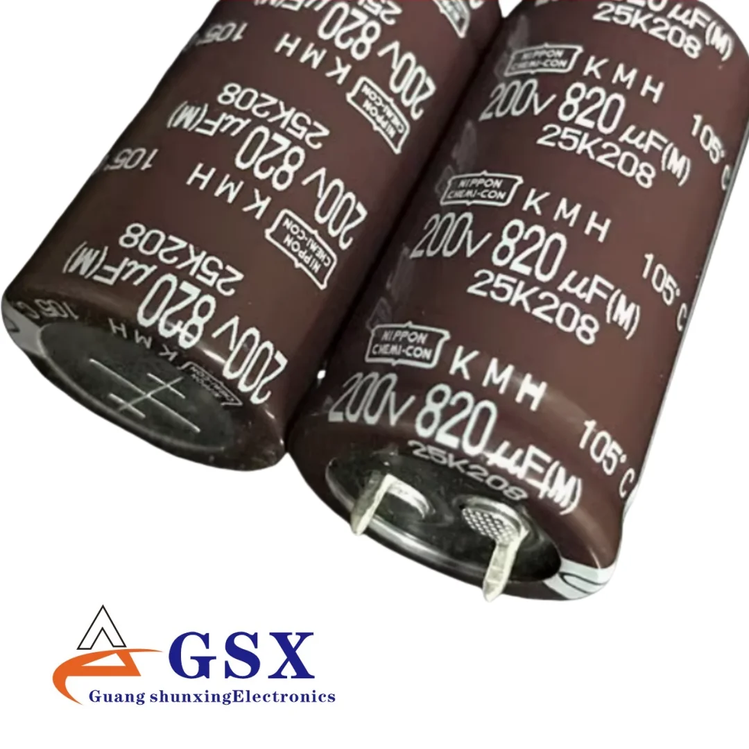 820UF 200V imported aluminum electrolytic capacitor 200v820uf 25 * 50 Black Diamond KMH 105 degrees
820UF 200V imported aluminum electrolytic capacitor 200v820uf 25 * 50 Black Diamond KMH 105 degrees