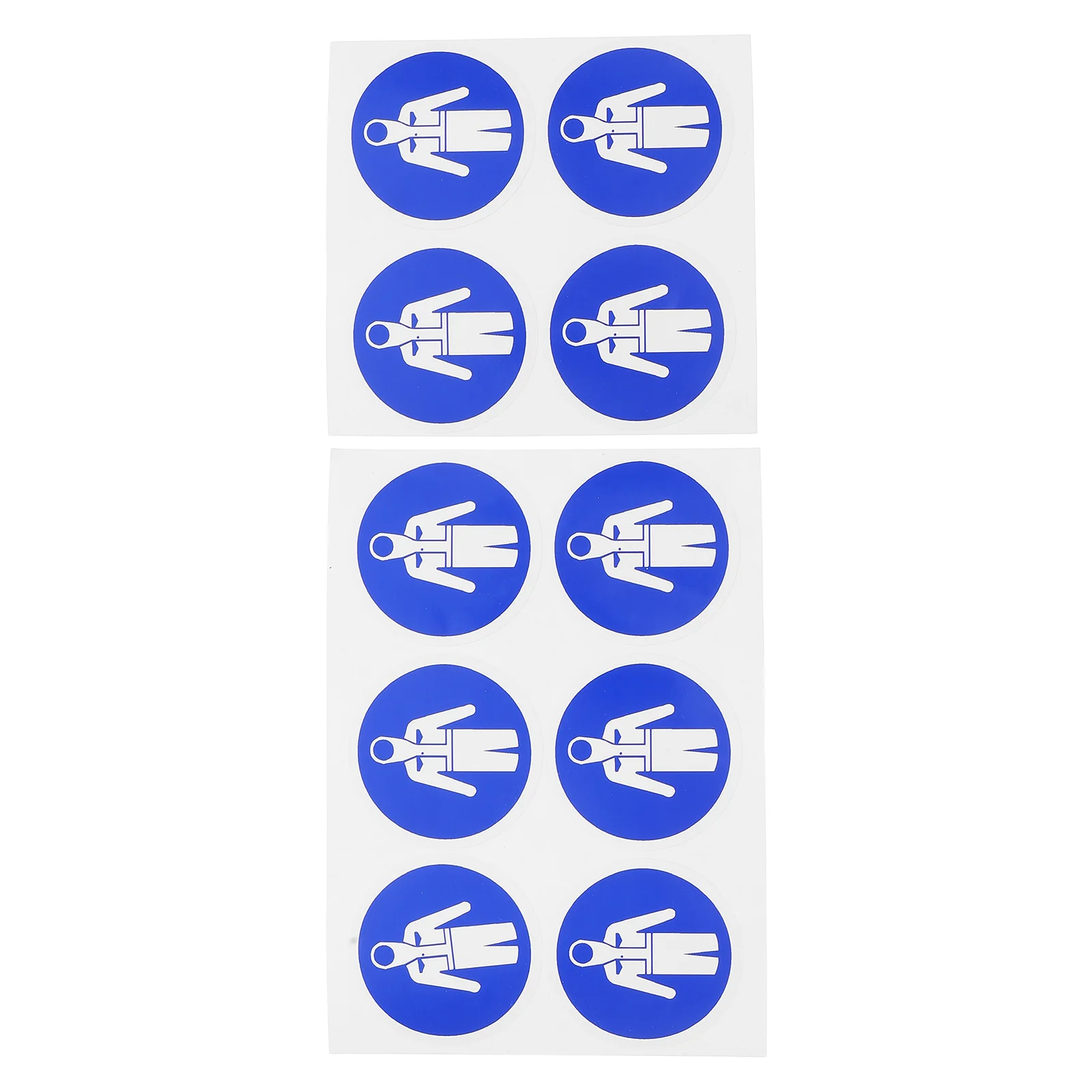 10 Pcs Stickers Labels Notice for Factory Water Proof Blue Put on Your Protection Suit Caution 
10 Pcs Stickers Labels Notice for Factory Water Proof Blue Put on Your Protection Suit Caution