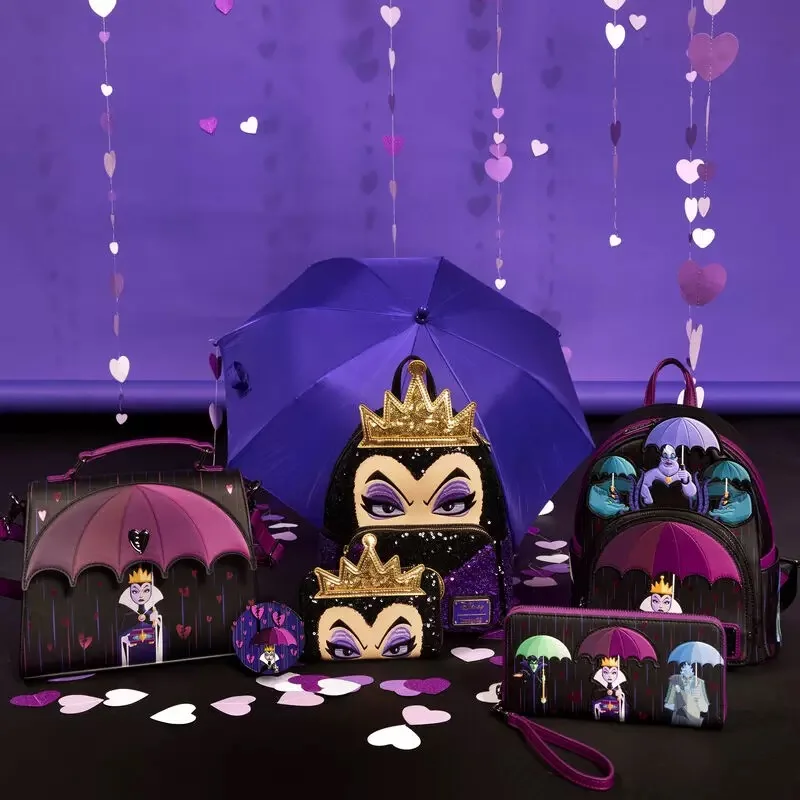 Loungefly Disney Villains Curse Your Hearts Кошелек на молнии вокруг запястья Рюкзак Кошельки Disney Стильные школьные сумки Подарок
Loungefly Disney Villains Curse Your Hearts Кошелек на молнии вокруг запястья Рюкзак Кошельки Disney Стильные школьные сумки Подарок