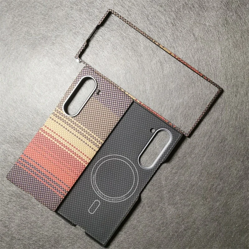 For Samsung Galaxy Z Fold 6 Magsafe Case Magnetic Real Aramid Fiber Phone Cover Carbon Fiber Case
For Samsung Galaxy Z Fold 6 Magsafe Case Magnetic Real Aramid Fiber Phone Cover Carbon Fiber Case