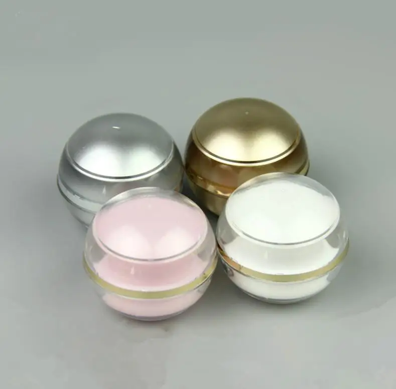 100pcs 5g Luxury Acrylic Ball Shape Cream Jar Container 0.17oz Empty Sample Cosmetic Cream Jar Container Packaging ni43
100pcs 5g Luxury Acrylic Ball Shape Cream Jar Container 0.17oz Empty Sample Cosmetic Cream Jar Container Packaging ni43