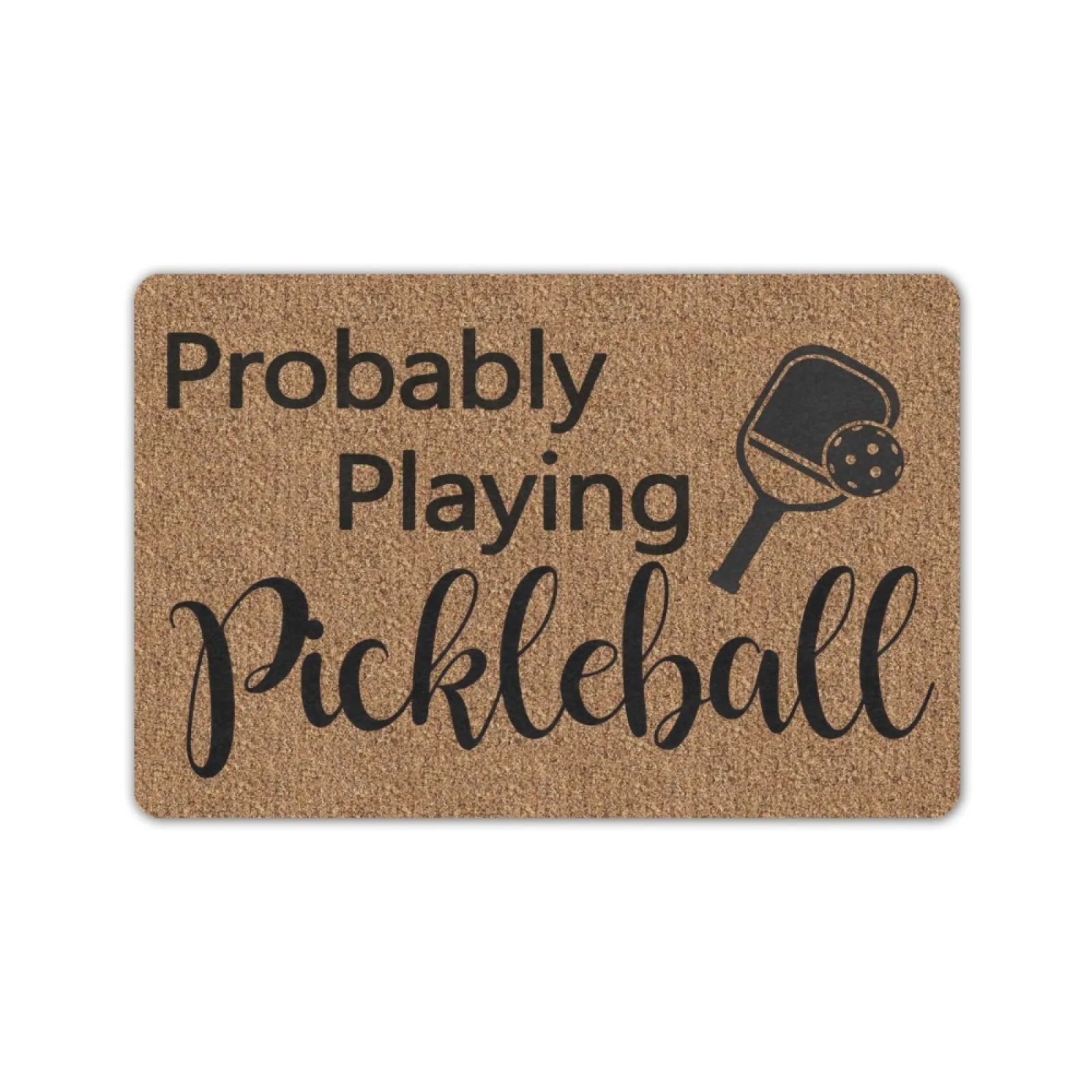 Probably Playing Pickleball Welcome Entrance Floor Mat Non-slip Doormat Home Port Outdoor Indoor Rubber Door Mat
Probably Playing Pickleball Welcome Entrance Floor Mat Non-slip Doormat Home Port Outdoor Indoor Rubber Door Mat