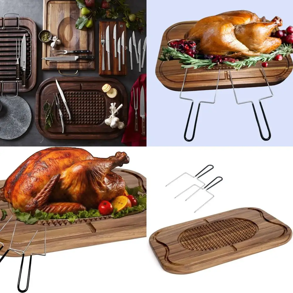 Доска для резьбы по дереву акации с подъемником из индейки на День благодарения, вмещает мясо до 22 фунтов
Доска для резьбы по дереву акации с подъемником из индейки на День благодарения, вмещает мясо до 22 фунтов