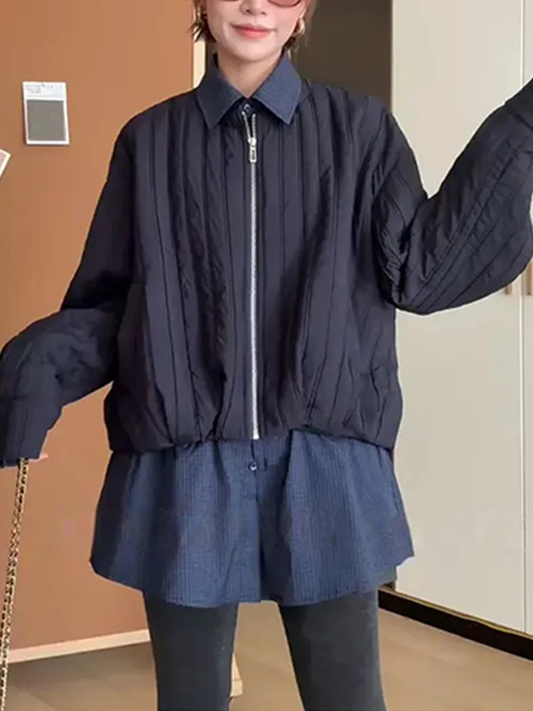 Женская модная повседневная куртка из хлопка с воротником-стойкой, универсальная верхняя одежда для поездок на работу, комплект из двух предметов
Женская модная повседневная куртка из хлопка с воротником-стойкой, универсальная верхняя одежда для поездок на работу, комплект из двух предметов