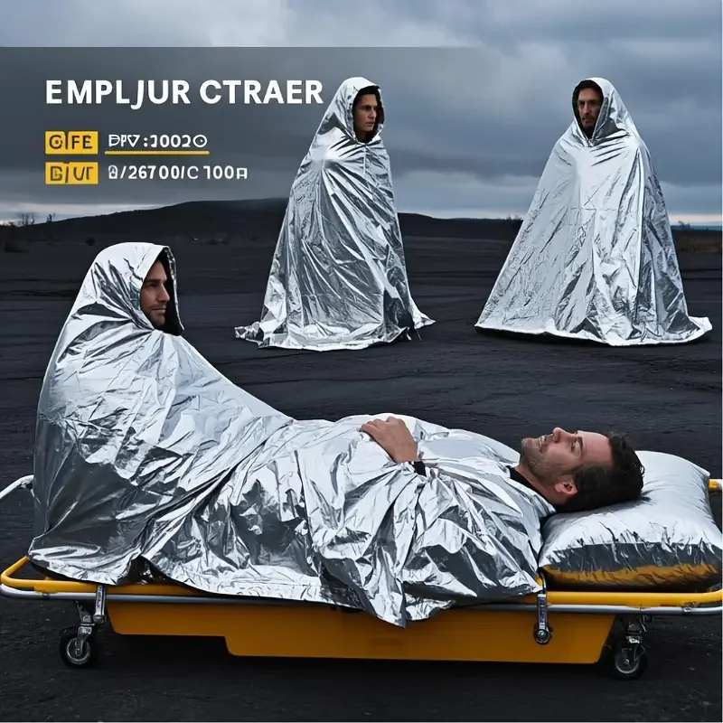 2 шт. одеяла для экстренного выживания - сверхмощные термоотражающие майларовые одеяла для оказания первой помощи на открытом воздухе, снаряжения для кемпинга и пешего туризма, водонепроницаемые
2 шт. одеяла для экстренного выживания - сверхмощные термоотражающие майларовые одеяла для оказания первой помощи на открытом воздухе, снаряжения для кемпинга и пешего туризма, водонепроницаемые