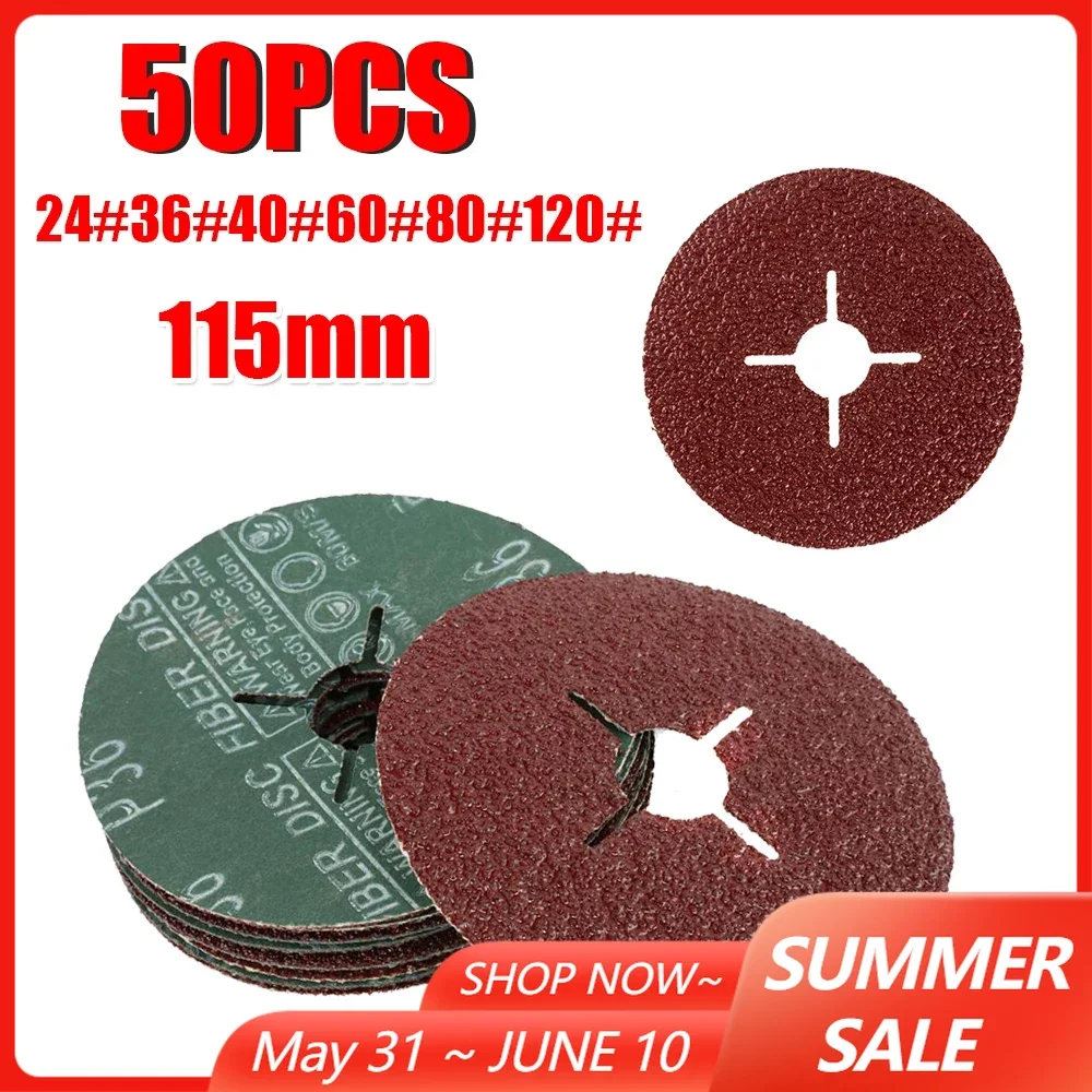 50PCS 115mm Cross Hole Sandpaper P24/36/40/60/80/120 Grit Polishing Grinding Sheet Grinding Sanding Disc for Grinder Machine
50PCS 115mm Cross Hole Sandpaper P24/36/40/60/80/120 Grit Polishing Grinding Sheet Grinding Sanding Disc for Grinder Machine