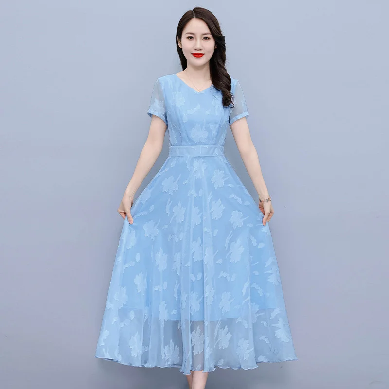 Модное элегантное вечернее платье с v-образным вырезом и короткими рукавами, женская одежда, новинка лета 2025 года, офисное женское шифоновое платье, женские платья
Модное элегантное вечернее платье с v-образным вырезом и короткими рукавами, женская одежда, новинка лета 2025 года, офисное женское шифоновое платье, женские платья