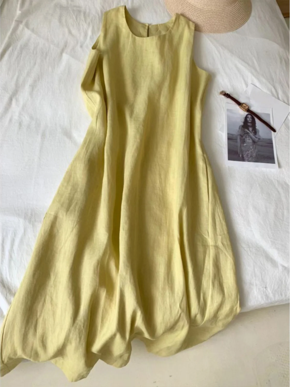 Ele Svel Long Dr round Ne Conceal Meat Anti-Aging Vest Skirt Summer Casual A-Line Cotton Gown for plus Size Women
Ele Svel Long Dr round Ne Conceal Meat Anti-Aging Vest Skirt Summer Casual A-Line Cotton Gown for plus Size Women