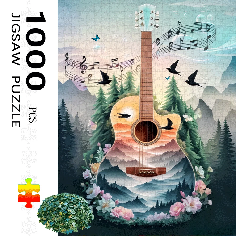 1000 шт. бумажная головоломка с гитарой и горным пейзажем — большая игрушка-головоломка для взрослых с птицами и цветами, идеально подходит для домашнего декора и мозга C
1000 шт. бумажная головоломка с гитарой и горным пейзажем — большая игрушка-головоломка для взрослых с птицами и цветами, идеально подходит для домашнего декора и мозга C