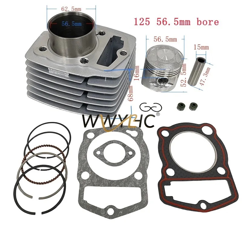56,5 мм подходит для HONDA CB125S CL XL SL 125S поршневой цилиндр двигателя мотоцикла 
56,5 мм подходит для HONDA CB125S CL XL SL 125S поршневой цилиндр двигателя мотоцикла