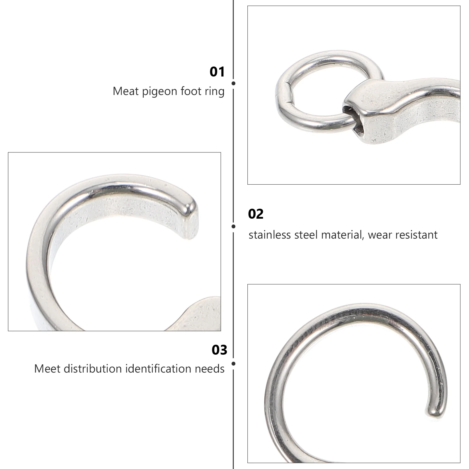 Bird Ankle Ring Stainless Steel Leg Birds Training Foot Rings Accessories Parrot
Bird Ankle Ring Stainless Steel Leg Birds Training Foot Rings Accessories Parrot
