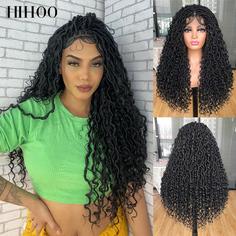 Faux Locs Goddess Wigs for Black Women Full Lace Braided Wigs with Baby Hair Synthetic Bohemia Locs Twist Wig with Curly Ends
Faux Locs Goddess Wigs for Black Women Full Lace Braided Wigs with Baby Hair Synthetic Bohemia Locs Twist Wig with Curly Ends