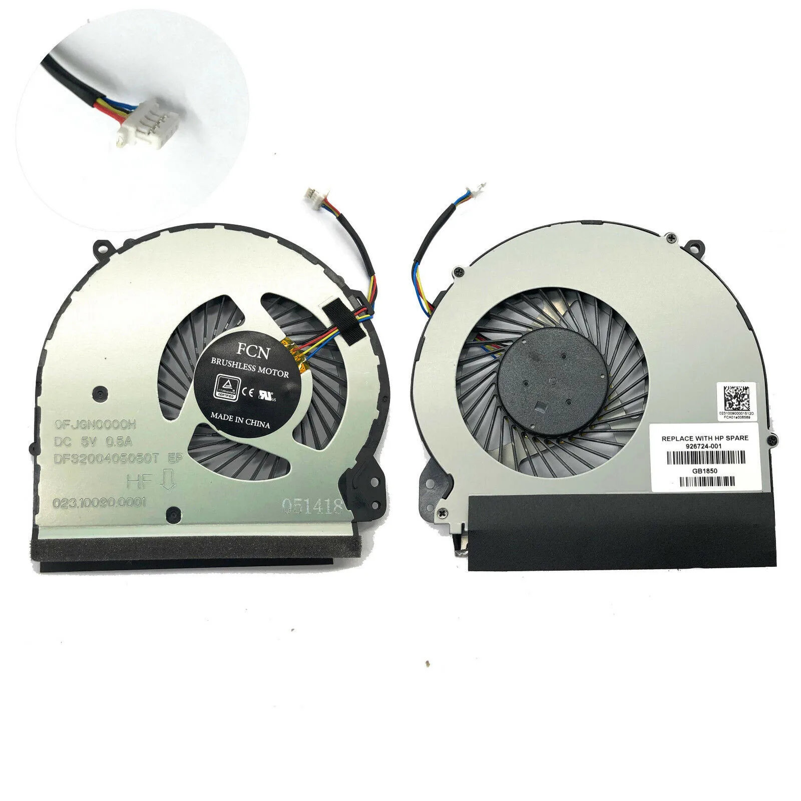 Новый вентилятор охлаждения процессора для ноутбуков HP 17-X 17-Y 17-E 17-BS Series 926724-001 4-контактный
Новый вентилятор охлаждения процессора для ноутбуков HP 17-X 17-Y 17-E 17-BS Series 926724-001 4-контактный