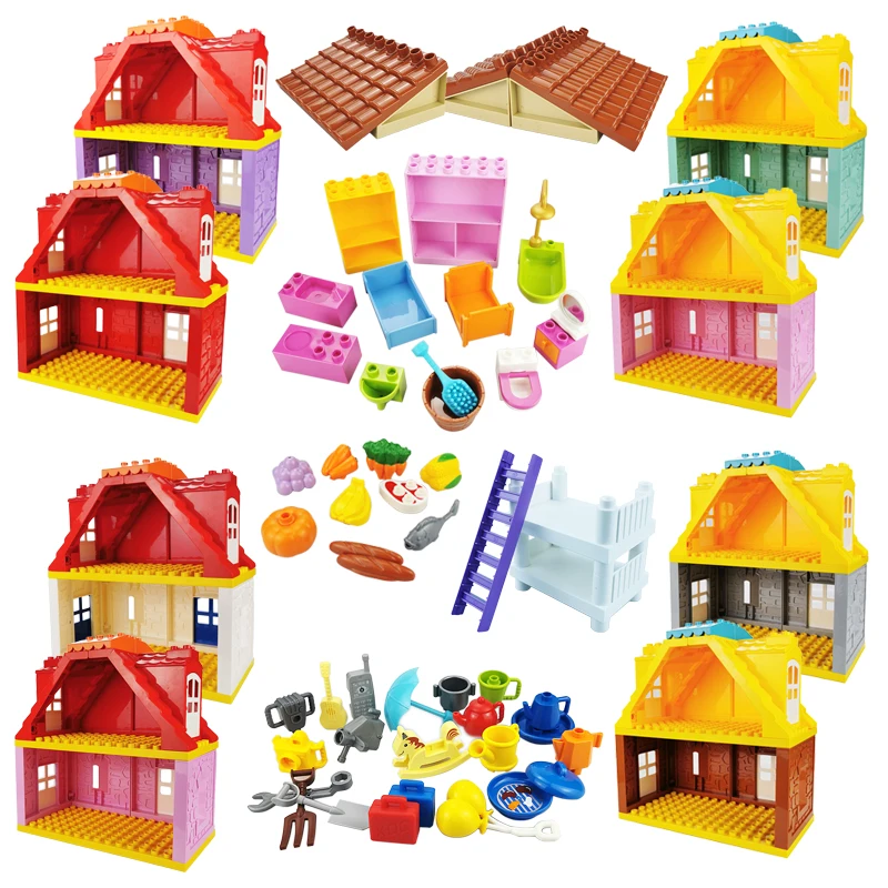 Big Building Blocks House Architecture Window Wall Roof Furniture Series Scene Accessories Assembly Children's Educational Toys
Big Building Blocks House Architecture Window Wall Roof Furniture Series Scene Accessories Assembly Children's Educational Toys