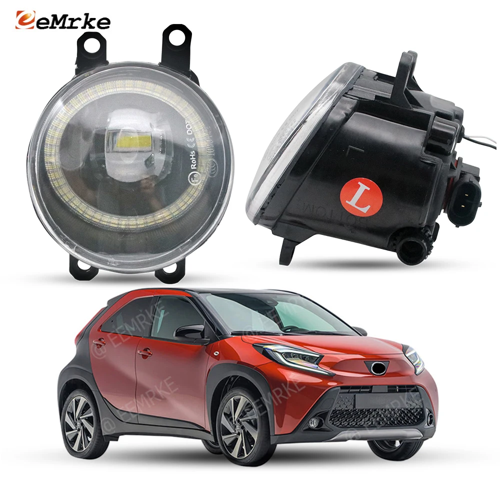 Светодиодные противотуманные фары дальнего света для Toyota Aygo X 2022 2023 2024 Автомобильные PTF с Angel Eye DRL + линза дневных ходовых огней слева и справа
Светодиодные противотуманные фары дальнего света для Toyota Aygo X 2022 2023 2024 Автомобильные PTF с Angel Eye DRL + линза дневных ходовых огней слева и справа