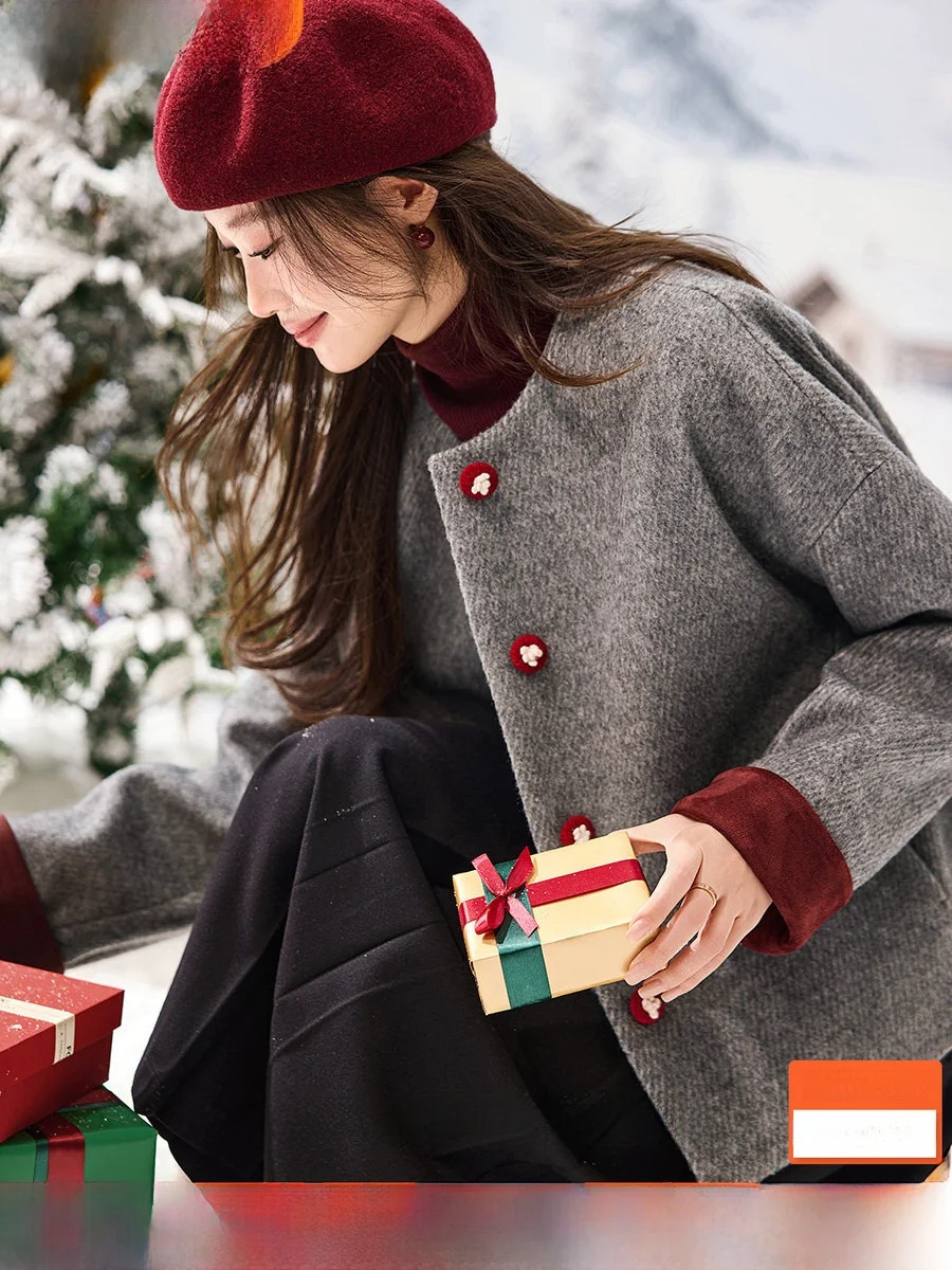 Mehema ort Woolen Coat Fem High Waist Winter Faionable Korean Sle Commute round Ne Long Sve Top for Women
Mehema ort Woolen Coat Fem High Waist Winter Faionable Korean Sle Commute round Ne Long Sve Top for Women