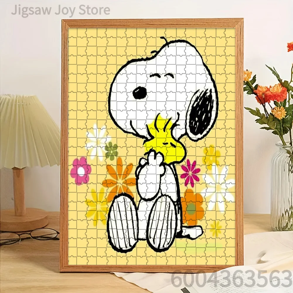 Paper Jigsaw Puzzle Snoopy Hugging Woodstock Colorful Flowers Yellow Background Artwork Brain Teaser
Paper Jigsaw Puzzle Snoopy Hugging Woodstock Colorful Flowers Yellow Background Artwork Brain Teaser