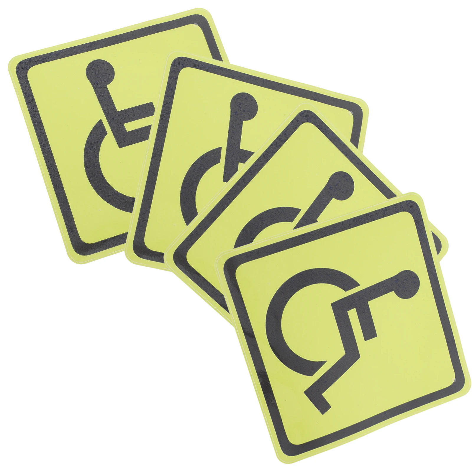 4pcs Identification Stickers Wheelchair Sign Symbols Safety Warning Decals Traffic Guide Handicapped Decal Marks
4pcs Identification Stickers Wheelchair Sign Symbols Safety Warning Decals Traffic Guide Handicapped Decal Marks