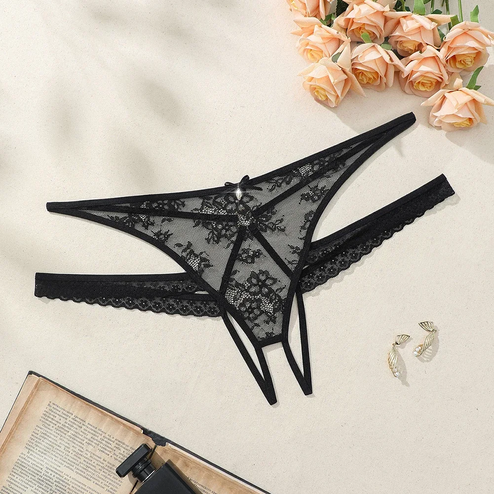 Sexy Womens Underwear Lace Briefs Exposed Buttocks Low Waist Open Crotch Underpants Ladies Ultra-Thin Lingerie Breathable Bikini
Sexy Womens Underwear Lace Briefs Exposed Buttocks Low Waist Open Crotch Underpants Ladies Ultra-Thin Lingerie Breathable Bikini