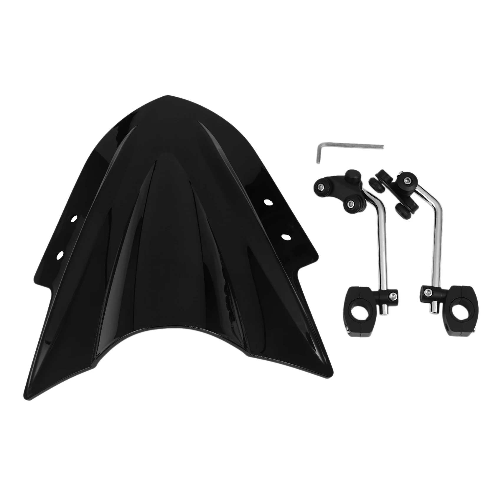 Motorcycle Windshield Windscreen with Adjustable Bracket Wind Screen for CFmoto 400Nk 650NK 150Nk 250Nk
Motorcycle Windshield Windscreen with Adjustable Bracket Wind Screen for CFmoto 400Nk 650NK 150Nk 250Nk