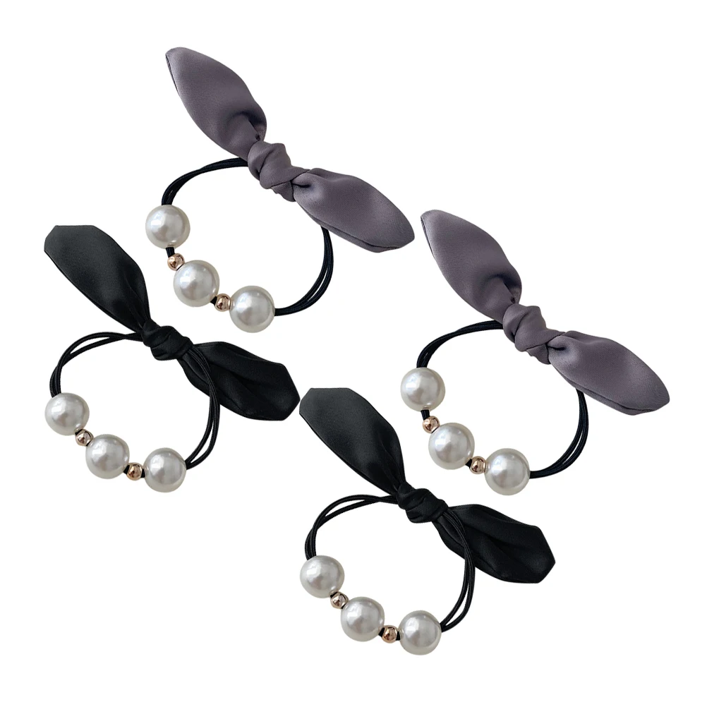 4pcs Pearl Ties Elastic Ponytail Holders Bow Design Stretchy Scrunchies For Women Kids Thin Thick Hair Styling Accessories Hair
4pcs Pearl Ties Elastic Ponytail Holders Bow Design Stretchy Scrunchies For Women Kids Thin Thick Hair Styling Accessories Hair