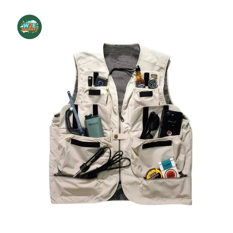 W2EJOURNEYVintage Functional Style Multi-Pocket Outdoor Vest Unisex Camping Sleeveless Vest Fly Fishing Trendy Brand Casual Vest
W2EJOURNEYVintage Functional Style Multi-Pocket Outdoor Vest Unisex Camping Sleeveless Vest Fly Fishing Trendy Brand Casual Vest