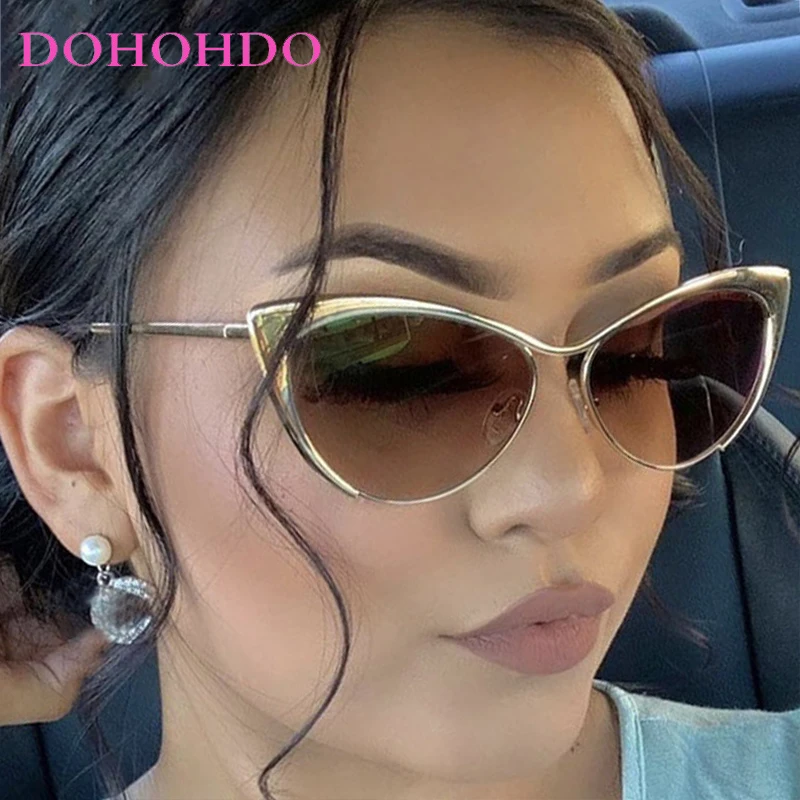 Fashion Luxury Metal Frame Y2K Sexy Cat Eye Summer Travel Women's Sunglasses Brand Design Men Sunglass Drive Female Shades UV400
Fashion Luxury Metal Frame Y2K Sexy Cat Eye Summer Travel Women's Sunglasses Brand Design Men Sunglass Drive Female Shades UV400