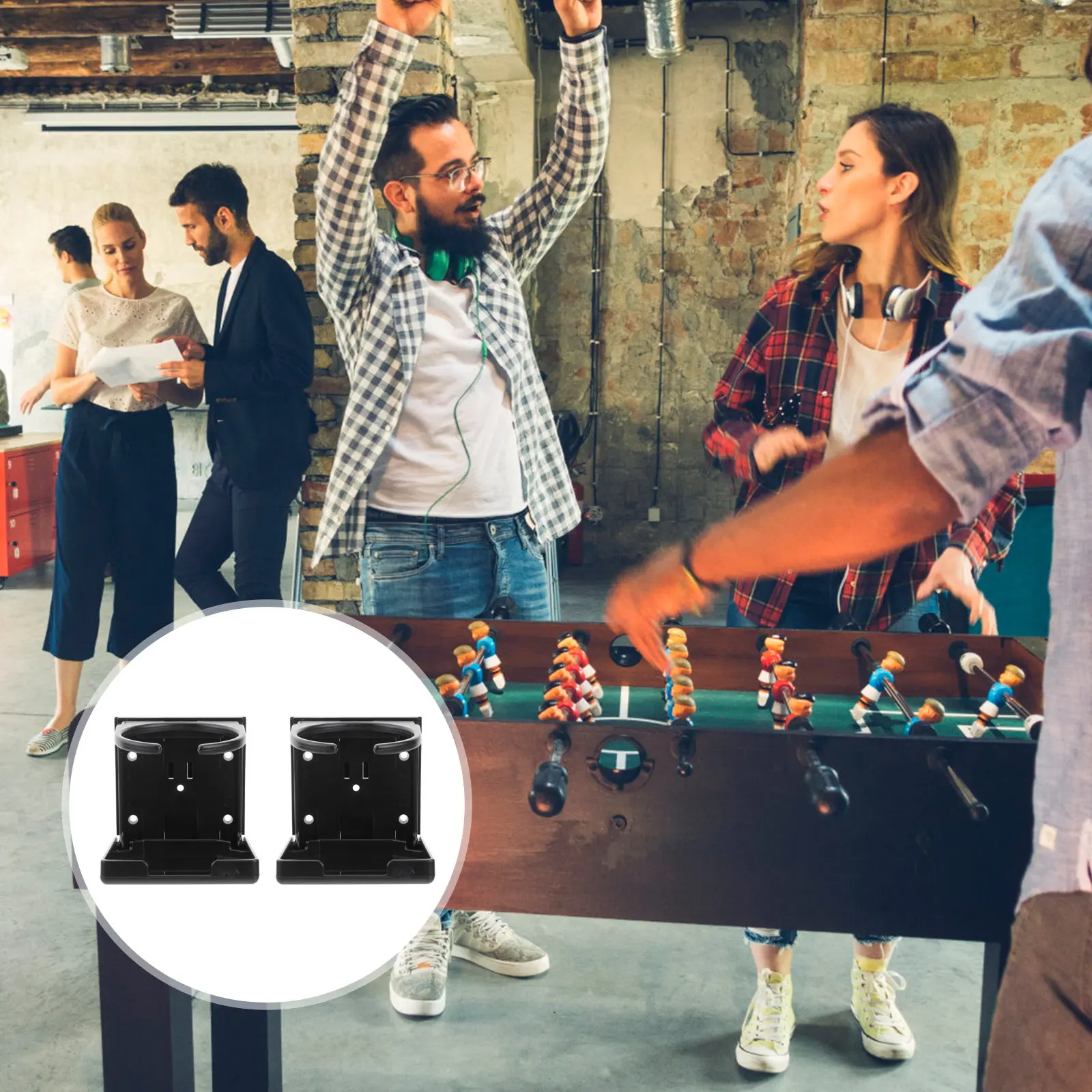 2Pcs Foosball Table Drink Holder Strong Plastic Cup Rack with Mounting Screws for Stable Bottle Storage Multi Surface
2Pcs Foosball Table Drink Holder Strong Plastic Cup Rack with Mounting Screws for Stable Bottle Storage Multi Surface