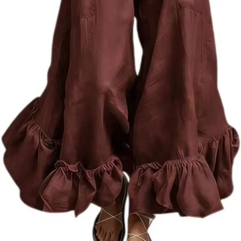 Relaxed Fit Jumpsuit Comfortable Ruffle Wide Leg Pants Rompers Casual Beach Vacation One Piece Outfits with Pockets
Relaxed Fit Jumpsuit Comfortable Ruffle Wide Leg Pants Rompers Casual Beach Vacation One Piece Outfits with Pockets