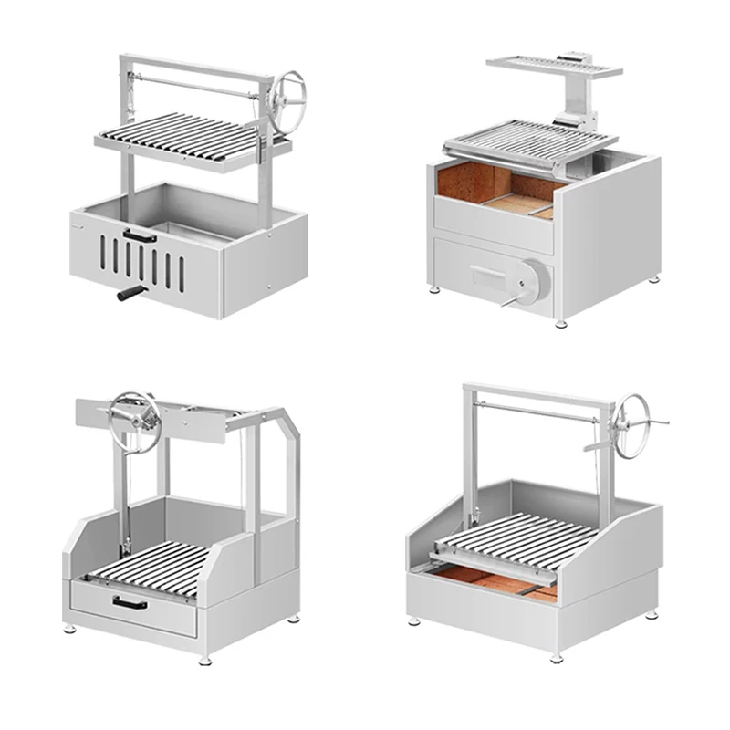Stainless Steel Countertop Charcoal Grill with Manual Height-Adjustable Grate, Argentine-Style Grill, Portable(Customized)
Stainless Steel Countertop Charcoal Grill with Manual Height-Adjustable Grate, Argentine-Style Grill, Portable(Customized)